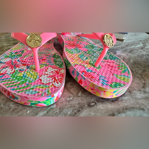 Lilly Pulitzer Pool Flip-Flop Sz 8 - Picture 13 of 16